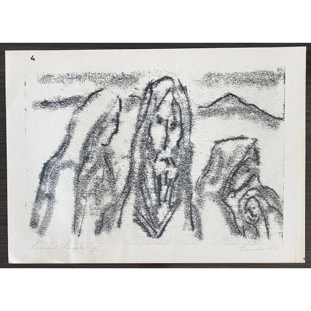 Printmaking Materials Stanley Lewis"Desert People" from Wanderers Illustrations 112/225, 1964 For Sale - Image 7 of 8