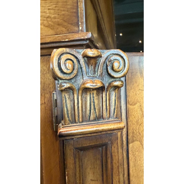 Karges Furniture Breakfront China Cabinet, Circa 1980s For Sale - Image 11 of 18