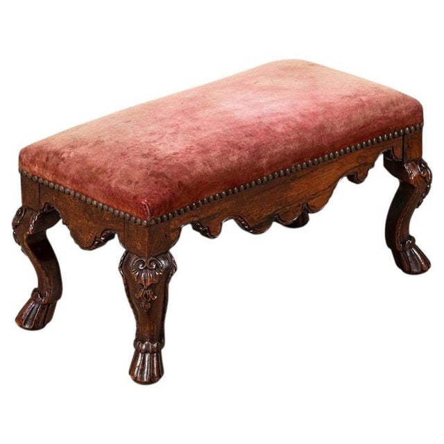 19th Century Queen Anne English Walnut Stool, 1870 For Sale - Image 15 of 15