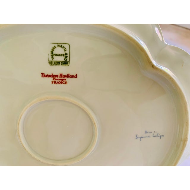 1928 Art Deco Suzanne Lalique Haviland Limoges Paquerettes Celadon Service Set- 12 PCS For Sale - Image 9 of 10