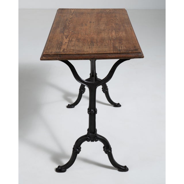 Mid 20th Century Cast Iron Bistro Table, Antique, France, 20th Century For Sale - Image 5 of 13