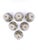 2020s Hand-Painted Bat Trang Vietnamese Ceramic Bowls With Yellow Floral Motifs and Chopstick Rests - Set of 6 For Sale - Image 5 of 12