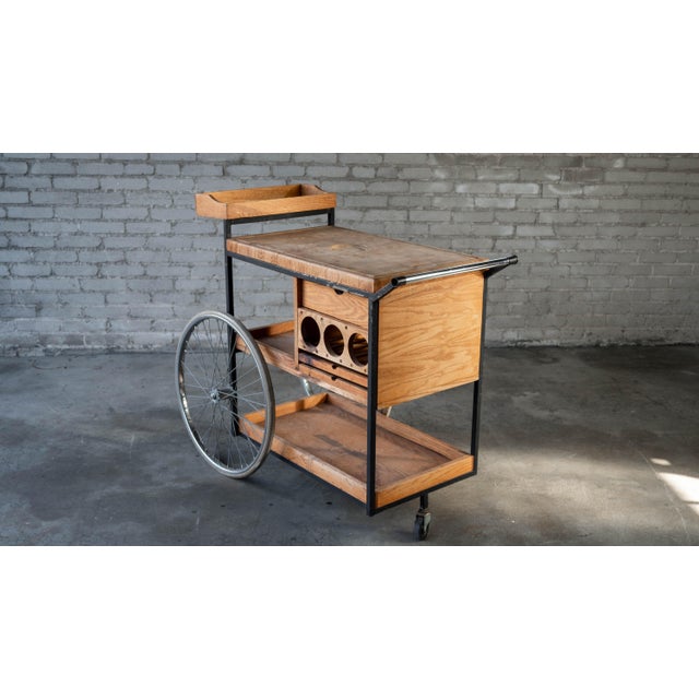 Vintage Mid-Century Arthur Umanoff for David Morgan Bar Cart For Sale - Image 16 of 18
