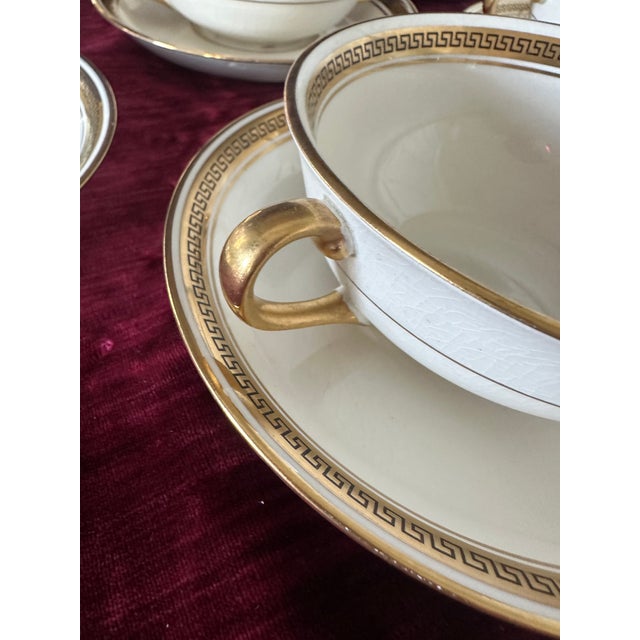 Traditional 1930s Consommé Cups and Saucers, Pareek Johnson Brothers England For Sale - Image 3 of 8