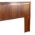 Mid-Century Modern Walnut Headboard With Chrome Inlay- Queen For Sale - Image 9 of 16