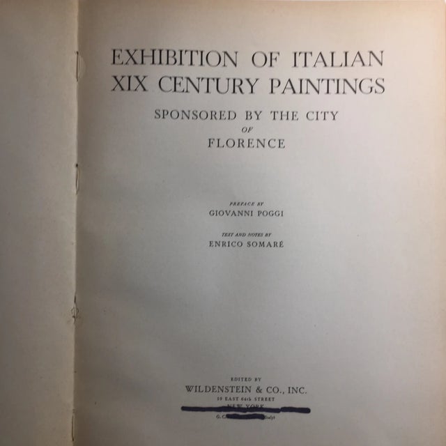 Illustration 1949 Exhibition of Italian XIX Century Paintings Wildenstein & Co. Book For Sale - Image 3 of 13