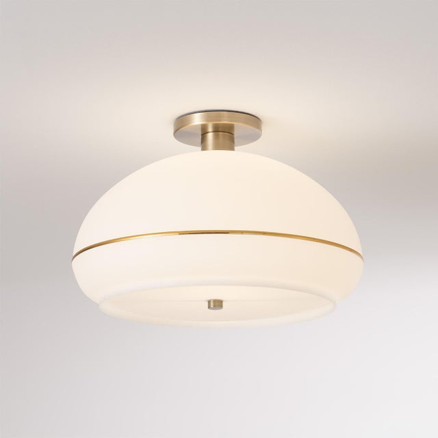 The Morelli Semi-Flush Mount is a modern lighting fixture designed by the NOVA Design Team in 2026. This elegant semi-...