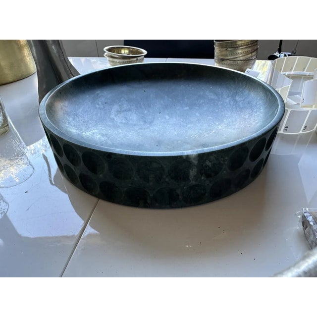 Guatemala Marble Centerpiece, 1990s For Sale - Image 3 of 4