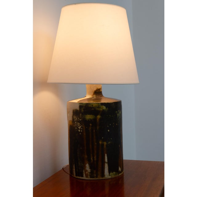 Mid-Century Modern Danish Stoneware Table Lamp, 1960s For Sale - Image 13 of 18
