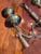 Early 20th Century Vintage Brass Two Arm Wall Sconces With Braid and Tassels For Sale - Image 5 of 5