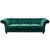 Green Peyton Sloped Arm Chesterfield Sofa - Green Velvet For Sale - Image 8 of 9