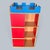 Postmodern Castle Bookcase & Vinyl Record Storage Unit For Sale - Image 5 of 9