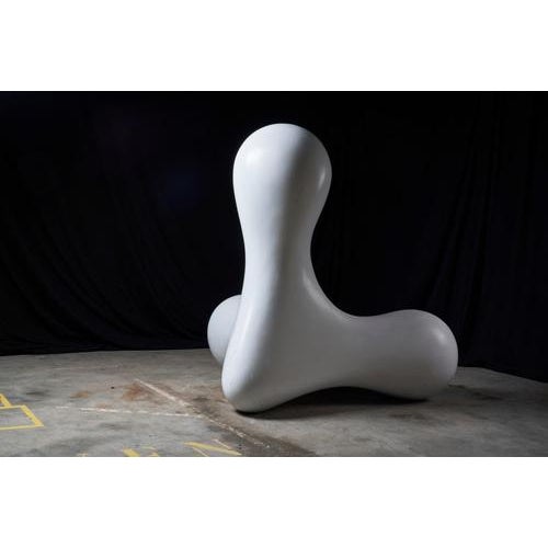 Plastic Kortekaas Chair in White Fiberglass, 1970 For Sale - Image 7 of 15