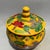 Paint Yellow Ground Raised Enamel Mandarin Duck & Lotus Porcelain Lidded Jar, Chinoiserie Canister For Sale - Image 7 of 8