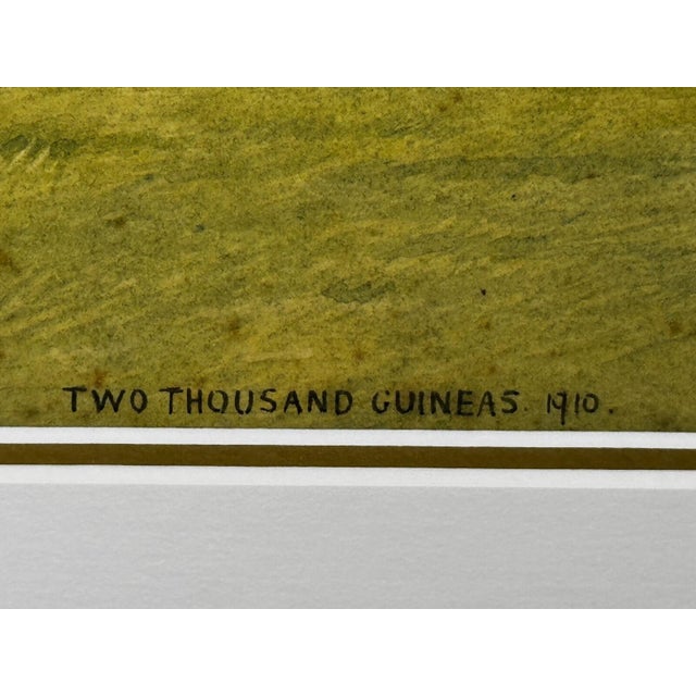 Edwardian Sporting Watercolour by Isaac James Cullin (1859–1942) the 1910 Two Thousand Guineas, Newmarket Neil Gow’s Classic Victory – Signed & Dated For Sale - Image 11 of 18