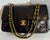 Chanel Timeless/Classic double Flap 10" shoulder bag in Black , CC Logo, Vintage For Sale - Image 15 of 18
