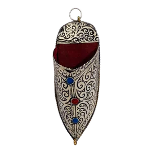 Moroccan Silver Plated Authentic Moroccan Babouche Slipper Wall Hanging