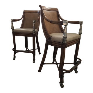 Kreiss Bar Stools - A Pair For Sale