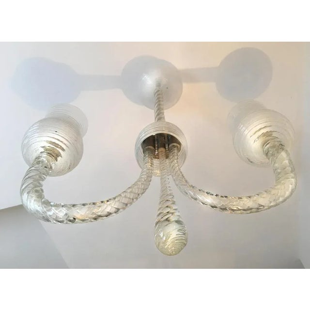 Art Deco Reticello Chandelier by Ercole Barovier, 1940s For Sale - Image 12 of 14