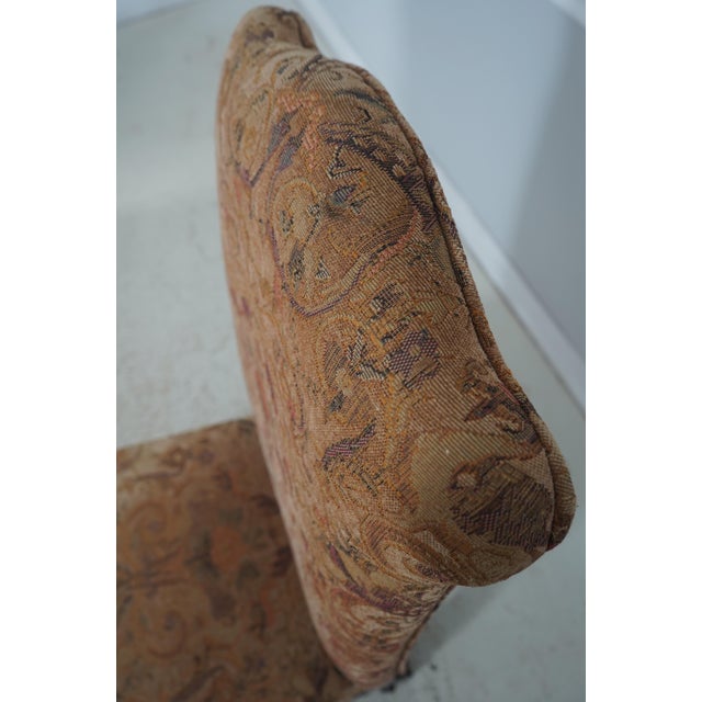 Set of 4 High Back Mahogany Upholstered Dining Chairs For Sale - Image 15 of 18