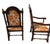 1970s Ethan Allen Jacobean Royal Charter Oak Dining Room Armchairs Gothic Pair For Sale In Philadelphia - Image 6 of 14