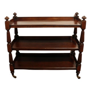 Circa 1830 William IV Etagere Serving Buffet or Trolley For Sale