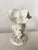 Vintage Portuguese White Ceramic Flower Sculpture For Sale - Image 9 of 9