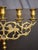 Set of 4 Antique 19th Century Polish Brass 5-Light Shabbat Candelabras Lions of Judah For Sale - Image 12 of 18