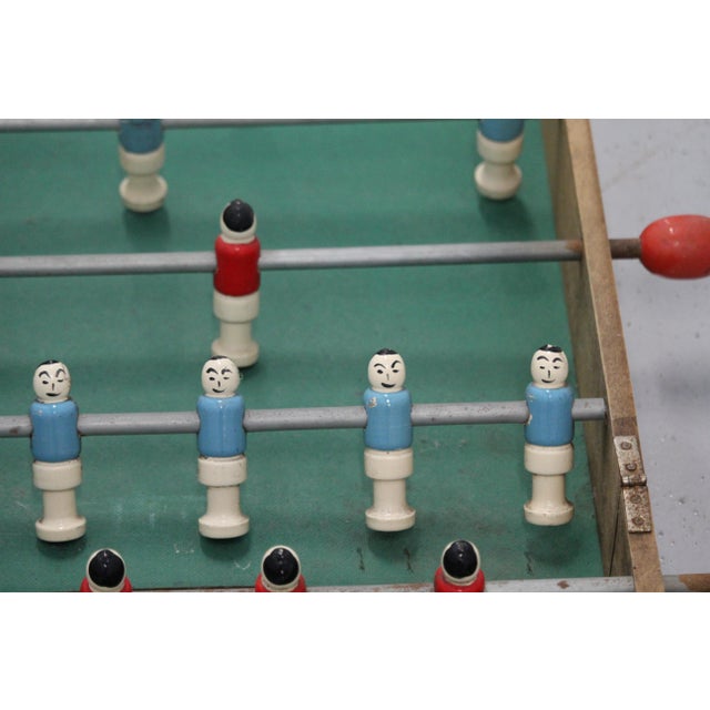 Contemporary Vintage Football Game Table in Wood, France, 1950s For Sale - Image 3 of 18