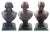 Figurative Set of Four 20th C. Mahogany Busts of Schiller, Shakespeare & Sir Walter Scott For Sale - Image 3 of 6