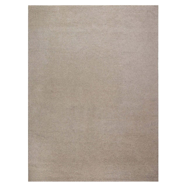 Modern Brown Flat-Weave Wool Rug by Doris Leslie Blau For Sale