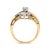 10K Two-Toned 1/2 Cttw Round And Baguette-Cut Composite Pear Head Diamond Ring (H-I Color, I2-I3 Clarity) - Ring Size 7 For Sale - Image 4 of 6