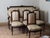 French Antique Empire style complete sofa which would easily seat 3 with cushions and 4 chairs fabricated late 19th early...