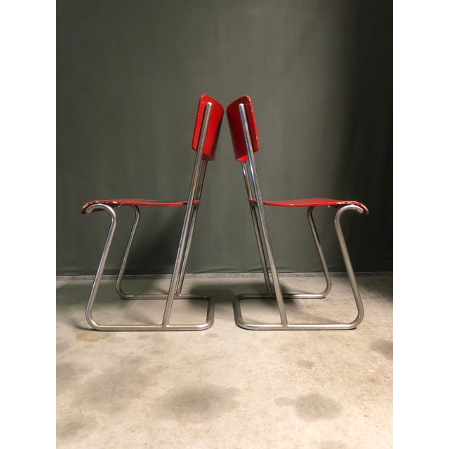 Vintage Bauhaus Tubular Chairs, 1920s, Set of 2, in Good conditions. Designed 1920 to 1949 This piece has an attribution...