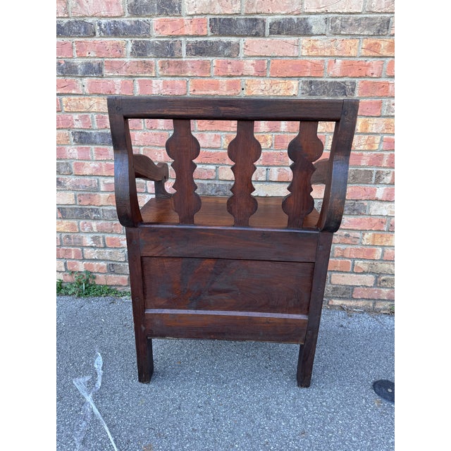 Brown 18th Century French Banc De Chimney / Fire Place Bench For Sale - Image 8 of 10