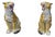 Italian Glazed Terracotta Leopard Figures, 1960s, Set of 2 For Sale