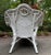 Wood Early 20th Century Victorian White Wicker Rattan Chaise Lounge Chair For Sale - Image 7 of 11