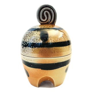Postmodern Studio Pottery Container For Sale
