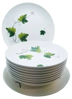 Vintage Ivy Dessert Set by Villeroy & Boch, 1950s, Set of 10