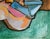 Blonde Triple Flute Player - Abstract Expressionist Oil Painting by Michael Eggleston For Sale - Image 4 of 8
