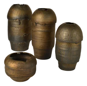 Bronze & Ceramic Vases attributed to Jaan Mobach, 1967, Set of 13