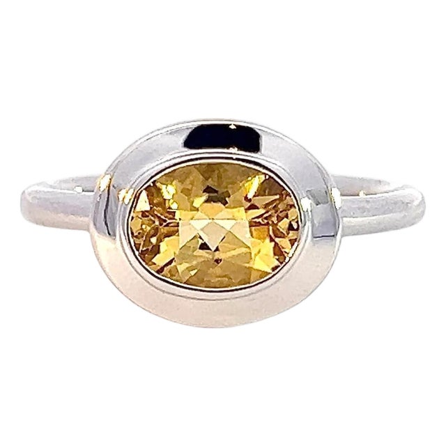 Natural Sapphire Ring 6.5 14k W Gold 1.09 Cts Certified For Sale