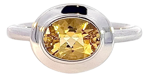 Natural Sapphire Ring 6.5 14k W Gold 1.09 Cts Certified