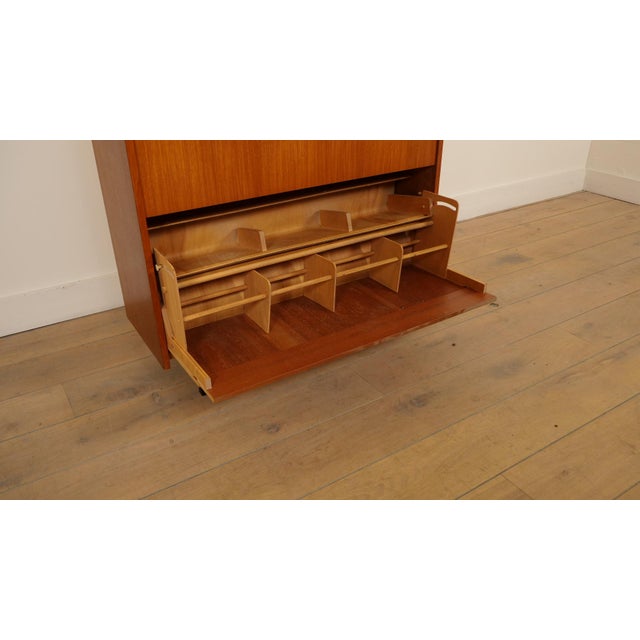 Vintage Shoe Cabinet in Teak, 1960s For Sale - Image 11 of 12
