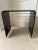 Fabulous 1980’s vintage black acrylic stool/ bench with clear acrylic plinth base, made in Italy. Great sleek postmodern...