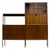Shelving Unit Desk in Teak and Walnut from Vanson, 1950s For Sale