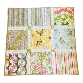Vintage Piedmont Quilters Guild Garden Patchwork Quilt | Cottage Summer Throw For Sale