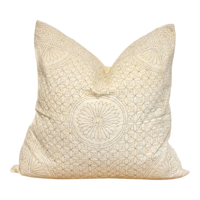 Ariel Hand-Stitched Pillow Cover For Sale