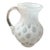 1960s Fenton White Coin Dot Glass Mini Pitcher Vase For Sale