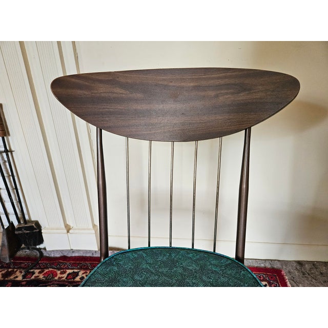 Chrome Craft A Set of Four 1960s Chromcraft Mod Atomic Dining Chairs For Sale - Image 4 of 9